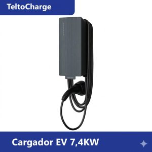 Cargador EV tipo 2 7.4 kW certificado RETIE en Bogotá Colombia.